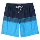 CoozySphere Men's Swim Trunks 9 Inch Bathing Suit Board Shorts with Pockets Swimming Swimsuit Beach Shorts M