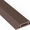 Eapele 4 ft Floor Cord Cover Heavy Duty Cable Protector, Cord Covers for Wires on Floor, Floor Cable Cover Easy to Unroll Prevent Trip Hazard for Home Office or Outdoor Settings (Brown) (4 feet-1pc)