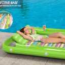 Inflatable Tanning Pool Lounger Float - Jasonwell 4 in 1 Sun Tan Tub Sunbathing Pool Lounge Raft Floatie Toys Water Filled Tanning Bed Mat Pad for Adult Blow Up Kiddie Pool Kids Ball Pit Pool (KR-XXL)