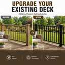 Deck Railing Kit, 36 in H x 4 ft W Porch Railing with Post