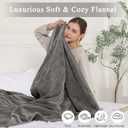 COZYTY Electric Blanket Heated Blanket Full Size, Super Soft Cozy Upgraded Flannel Heating Blanket with 6 Heating Levels & 1-10 Hours Auto Off, ETL & FCC Certification, 72" x 84", Silver Gray
