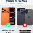 OCASE for iPhone 17 Pro Max Detachable Wallet Case with Card Holder, 2 in 1 PU Leather Flip Folio with RFID Blocking Stand Wrist Strap Shockproof Phone Cover 6.9 Inch 2025, Litchi Black