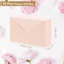 PATIKIL Florist Bouquet Envelope Box, 10 Pack Flower Bouquet Package Gift Folding Paper Boxes for Wedding, Party, Birthday, Mother's Day, Pink