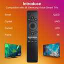 Replacement Voice Remote for Samsung-TV-Remote Control Compatible for All Samsung with Voice Function Smart Curved Frame QLED LED LCD 8K 4K TVs