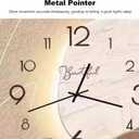 Ergocar Wall Clock, Creative Silent Modern Nordic -Style Crystalline Porcelain Battery Power Decoration School, Living Room, Kitchen, Office