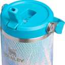 STANLEY IceFlow 2.0 Flip Straw Tumbler with Handle 30 oz | Twist On Lid and Flip Up Straw | Leakproof Water Bottle | Insulated Stainless Steel | BPA-Free | Sea Glass Plume