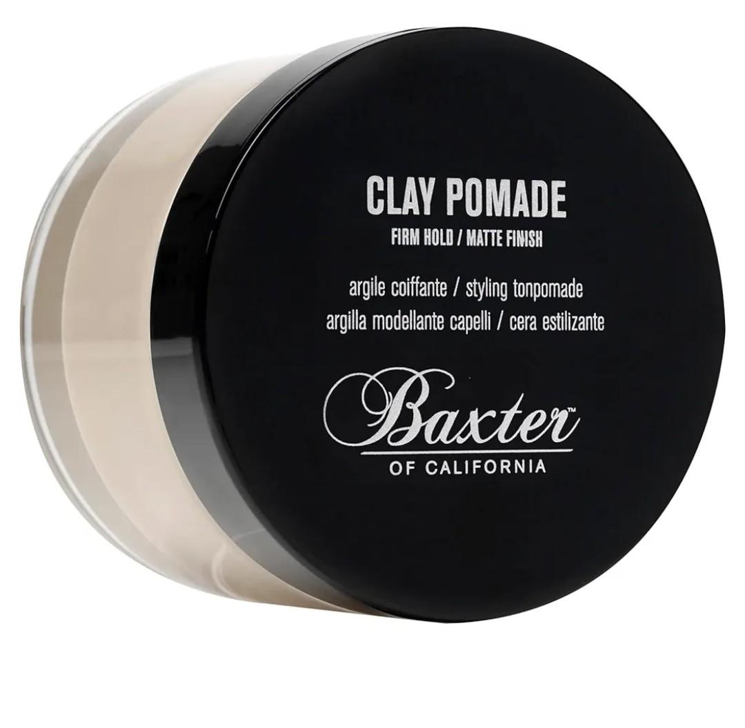 Baxter of California Clay Pomade, Strong Hold Matte Hair Clay for Men, Texturizing & Thickening Pomade for Natural Definition and All-Day Control, 2 Ounce