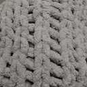Chunky Knit Throw Blanket, 50''*60'' Knitted Throw Chenille Yarn for Bed Couch, Handmade Light Grey Crochet Big Thick Blanket, Machine Washable Cute Comfy Blanket for Home Decor
