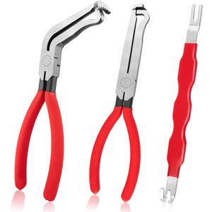 Beaiguna 3PCS Electrical Disconnect Pliers, Upgrade Electrical Connector Pliers, Automotive Electrical Connector Removal Tool, Automotive Electrical Terminal Connector Separator Removal Tool for Cars