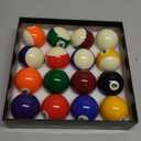 JAPER BEES Billiard Ball/Pool Ball Set Complete 16balls 2-1/4" Regulation Size&Weight Resin Ball
