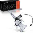 A-Premium Rear Driver Side Power Window Regulator with Motor (2-Pin)