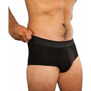 Depend Washable Adult Incontinence Underwear for Men, Reusable, Light Absorbency, Medium, Black, 1 Count (Medium)