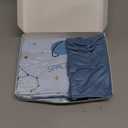 Yoofoss Pack and Play Sheets Fitted, Mini Crib Sheets 2-Pack for Pack N Play Mattress, Stretchy Playard Sheet, Soft and Breathable Blue Rocket