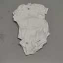 Gerber baby-girls 5-pack Solid Onesies Bodysuits (0-3 Months, White)