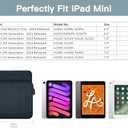 TiMOVO 8-9 Inch Tablet Sleeve Case for All-New iPad mini 7 (A17 Pro, 2024), iPad mini 6 (8.3-Inch, 2021), iPad mini 5/4/3/2/1, Protective Pouch Bag with Multiple Pockets, Indigo