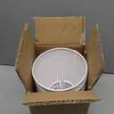 Set of 6 Clip-on Mini Chandelier Lamp Shades,3" X 6" X 5",Small Barrel,Handmade,Traditional Decorative,Natural Linen Lamp Shade,Modern European Style Bell Shade (White)