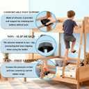 Dorm Bed Ladder Foot Support  Non-Slip Silicone Step Pad for Loft Beds, Dorm Beds, and Bunk Beds, Compatible with 0.77 Inch Round Rails, Fits Most College Dorm Bed Ladders, Protects Your Feet