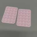 AZXYI 2 Pack Silicone Suction Phone Case Mount, Non Slip Sticky Phone Grip for Cellphones, Strong Grip Holder for Selfies and Videos (Light Pink)