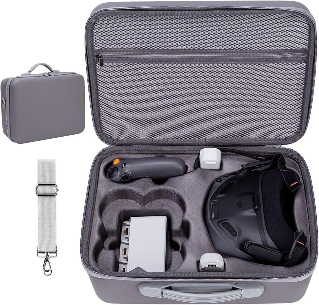 Hard Carrying Case for DJI Neo Motion Fly More Combo Drone Accessories, Waterproof Portable Travel Shoulder Storage Bag for Neo Goggles N3/3, RC Motion 3 Controller, Battery Charger Hub Hard Carrying Case for DJI Neo Motion Fly More Combo Drone Accessories, Waterproof Portable Travel Shoulder Storage Bag for Neo Goggles N3/3, RC Motion 3 Controller, Battery Charger Hub