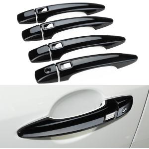 Exterior Door Handle Cover Compatible for 2026 Nissan Pathfinder Accessories 2025 2024 2023 2022 Door Handle Protector Trim with 4 Holes for Auto Lock Sensors (Glossy Black)