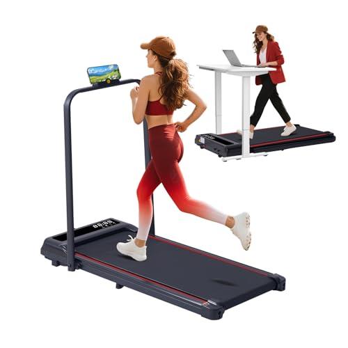 Amazon.com : Treadmill with Handles for Home Small, 3.0HP Electric Compact Walking Pad Treadmills with Handle Bar, 0.6-6.2MPH Portable Under Desk Treadmill Home for Small Space, 320LBS : Sports & Outdoors