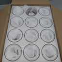 12-Pack Clear Glass Drinking Glasses – This set includes 12 brand-new, unused clear glass drinking glasses. Suitable for daily use, parties, restaurants, and cafes. Easy to clean and made from high-quality glass.