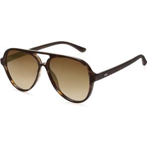 SOJOS Classic Polarized Aviator Sunglasses for Women Men, Retro Trendy Aviators Shades SJ2201 (Dark Tortoise/Brown)