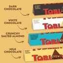 TOBLERONE Assorted Chocolate Bars Variety Pack (Milk, Dark, White, & Salted Caramelized Almonds), Bulk Chocolate, 12 - 3.52 oz Bars