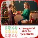 12 Pcs Christmas Jumbo Acrylic Paper Clips Christmas Tree Bell Bulb Bird Paperclip Design Bookmark Gift Set for Book Lovers Teacher Appreciation Supplies Xmas Office School Gift Ideas