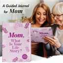Gifts for Mom from Daughter, Son - Personalized Mothers Day Gifts for mom, Wife, Women - Moms Birthday Gift Ideas, Birthday gifts for moms - Mom Story Book to Fill Out, Moms Guided Journal Life Story