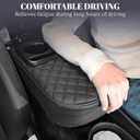 QianBao Car Center Console Diamond Pattern Armrest Box Booster Cushion with Cup Holder Mobile Phone Storage Armrest Booster Pad Protector Universal for Most Car Style B