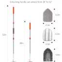 SetSail Tile Tub Scrubber Brush 3-in-1 Shower Scrubber with 52-inch Adjustable Long Handle Shower Cleaner Brush and 3 Detachable Replacement Brush Heads for Cleaning Bathroom Kitchen Walls Tub Tile