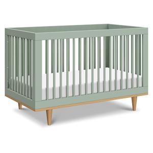 DaVinci Marley 3-in-1 Baby Crib Convertible to Toddler Bed & Daybed - Easy to Assemble Wooden Crib - GREENGUARD Gold Certified - 4 Adjustable Heights - Conversion Kit Sold Separately, Light Sage