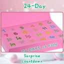 Christmas Candyland Party Plush Advent Calendar Decorations 2025, Stuffed Candy Hanging Collectible Ornaments, 24 Days Xmas Countdown Calendar Gift for Tree Decoration Home Birthday Decor