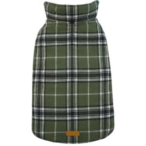 Kuoser Waterproof Dog Coat, Reversible Dog Jacket for Large Dogs, Adjustable Durable Doggie Winter Coat for Groowing Puppies Warm Puppy Cold Weather Apparel, Green L (Large (Pack of 1))