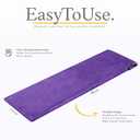 Qomfor Microwave Heating Pad - Large Microwavable Wheat Bag Heat Pack for Neck and Shoulders, Pain Relief, Back Pain, Arthritis, Period Cramps - Reusable Lavender Heating Pad (Purple)