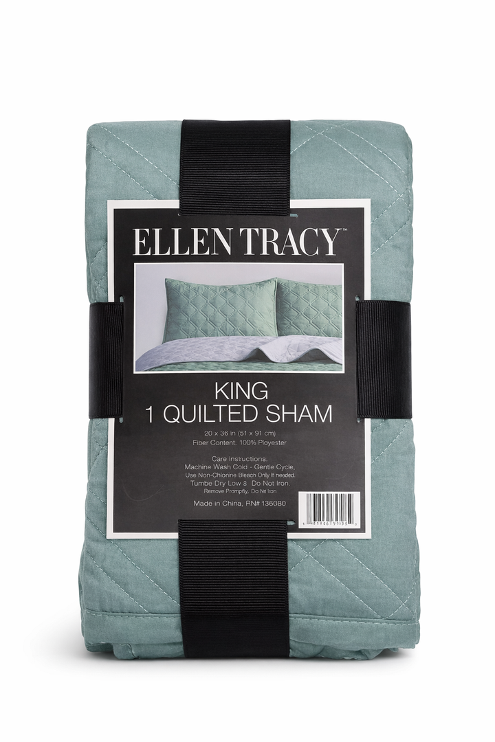 King 1 Quilted Sham 20x36in 100% Polyester
