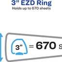 Avery Durable View 3 Ring Binders, 3" EZD Rings, 6 White Binders (09701)