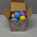 JOYIN 12 Pcs Prefilled Easter Eggs of Mini Stuffed Animal Plush Toys Basket Stuffer for Kids Easter Egg Hunt Filler and Party Favors, Classroom Prize Supplies