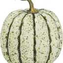 Faux Pumpkin Decor, Realistic Foam Pumpkin with Rustic Stem for Fall, Halloween Harvest & Thanksgiving Decor, Decorative Pumpkins for Indoor & Outdoor Display(Tall)