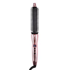 Calista Perfecter Pro Heated Round Brush - Thermal, Hot Styling Brush, For Women, 0.75 Inch, Rose Gold, Adjustable Temp & Dual Voltage