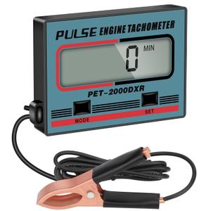 Linkstyle Digital Tachometer, 2 Stroke 4 Stroke Small Engine Tachometer, Chainsaw Tach Gauge Tach Meter, Inductive Pulse for Lawnmower Weedwhacker Cropper Car Boat