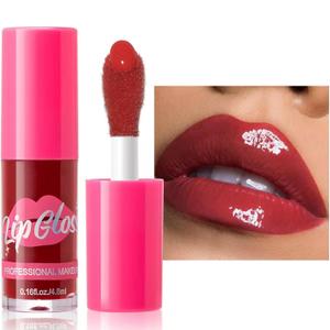 Lip Plumping Gloss Lip Gloss Moisturizing Tinted Lip Gloss Long Lasting Waterproof Hydrating Plumping Lip Oil For Women (11# Black Cherry) (0.16 Fl Oz (Pack of 1))