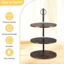 Wenqik 2 Pack 3 Tier Wooden Cupcake Stand 12/12/12 Inch for 63 Cupcakes Large Dessert Table Display Tower Set Cake Stand Tiered Tray Holder for Wedding Birthday Party Supplies