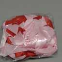 50 Pcs Twist Tie Bows for Treat Bags Satin Ribbon for Crafts Party Favors Wedding Baby Shower Decor (Red and Pink)