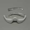 Under Eye Red Light Therapy Glasses, Red Light Therapy Device Microcurrent Eye Massager, Botanique Paris Eyes Bag Remover for Reduce Dark Circles and Wrinkles (White)