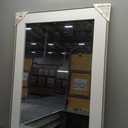 Basics Rectangular Wall Mount Mirror 24" x 36", Standard Trim, White