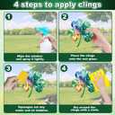 St Patricks Day Window Clings for Glass Windows, Saint Patrick's Day Shamrock Decor, Spring Window Sticker Decal for Gifting and Holidays, 8 Sheets