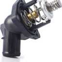 Thermostat Housing Water Outlet 15-11125,Compatible with 2014-2020 Chevy Silverado 1500 Suburban Tahoe GMC Sierra 1500 Yukon Yukon XL Cadillac Escalade Replace 12674639