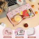 YOOLIFE Pink Unicorn Lunch Bag Women | Pink Tote Bags Snack Bags Reusable Large Capacity Insulated Cooler for Picnic Birthday Gifts for Girls Kids School Lunch Bag